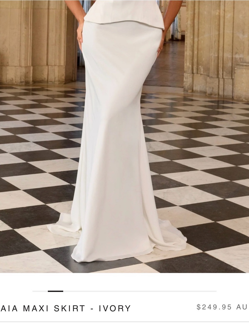 AIA Maxi Skirt in Ivory - Elegant Bridal Skirt